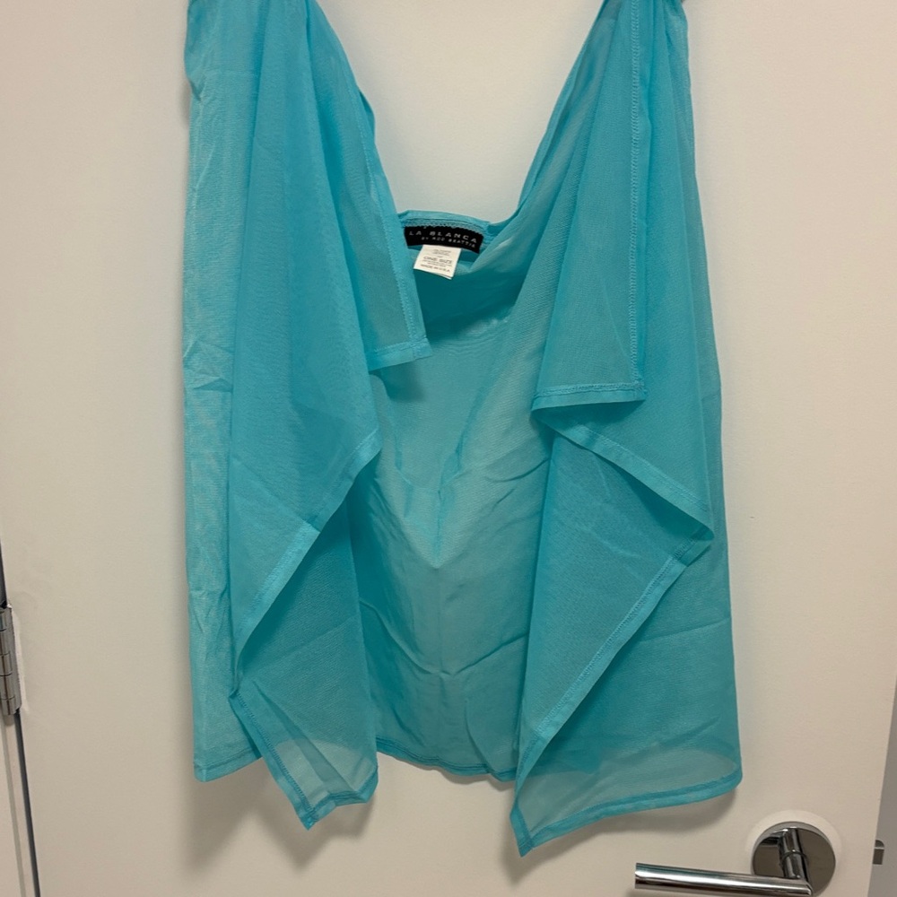 La Blanca Turquoise Coverup One Size Fits All NWOT